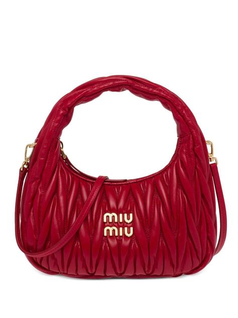 miu miu matelasse pouch|farfetch handbags miu.